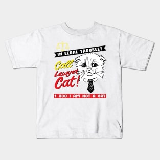 Cat Lawyer Meme Cat I AM NOT A CAT Kids T-Shirt